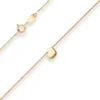 Fantasiekette Goldkette Collier Herz Halskette aus 585 Gold Gelbgold 42cm