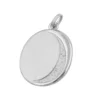 Gravurplatte Anhänger 27x20mm aus echtem 925 Silber oval Silberamulett