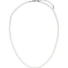 Halskette Collier aus Muschelkernperlen weiß Ø 4mm 45-50cm Halsschmuck klassisch