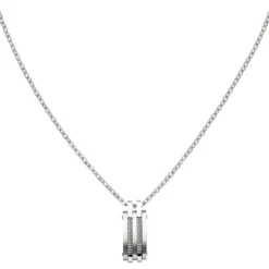 Halskette Collier Kette mit Anhänger aus Edelstahl 50-55cm Halsschmuck Unisex