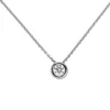 Halskette Collier Solitär Brillant-Anhänger 0,50 Ct 7,7mm 585 Weißgold 45cm