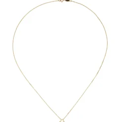 Halskette mit Anhänger Schmetterling Halsschmuck Collier 375 Gold Gelbgold 42cm