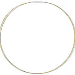Halsreif Omegareif Halskette Collier Edelstahl 5-reihig bicolor vergoldet 42cm