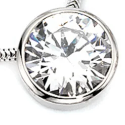 Halsschmuck Zirkonia Anhänger 925 Silber Echtsilber Damen Silberanhänger