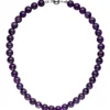 Kette Collier Halskette echter Amethyst 10mm lila violett Edelsteinkette 44cm