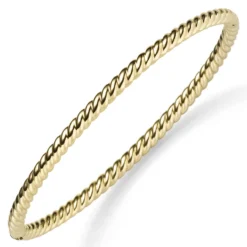 Kordel Armreif Armband Armschmuck aus 585 Gold Gelbgold 3,5mm breit, glänzend