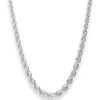 Kordelkette im Verlauf Silberkette Collier Halskette aus 925 Silber 45cm