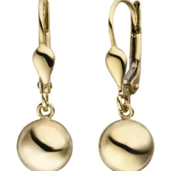 Kugel-Ohrhänger aus 333 Gold Gelbgold glänzend 24,3x7,9mm Ohrringe Ohrschmuck