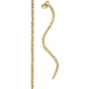 Lange Ohrringe Ohrhänger 1,8x60mm Kügelchen flexibel aus 585 Gold Gelbgold