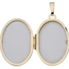 Medaillon Amulett Anhänger 21x31mm zum Öffnen 333 Gold Gelbgold teilmattiert