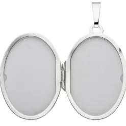 Medaillon Anhänger 21,6x30,9mm zum Öffnen aus 925 Silber oval Halsschmuck