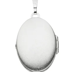 Medaillon Anhänger 21,6x30,9mm zum Öffnen aus 925 Silber oval Halsschmuck