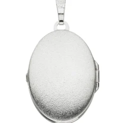 Medaillon Anhänger zum Öffnen 925 Silber asiatische Muster schwarz