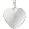 Medaillon 2 Fotos Herz mit Flügel Anhänger 28,8x29,7mm zum Öffnen 925 Silber