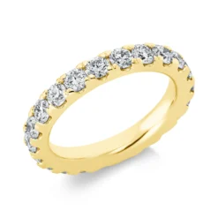 Memoire Ring aus 750 Gold Gelbgold 20 Brillanten 2,28ct TW-SI B:3,5mm