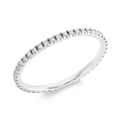 Memoire Ring aus 750 Gold Weißgold 45 Brillanten 0,25ct W-SI B:1,5mm
