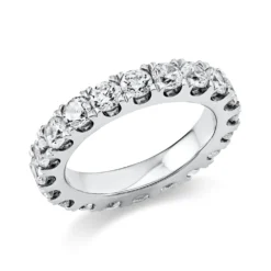 Memoire Ring aus 950 Platin 19 Brillanten 2,76ct TW-SI B:3,7mm