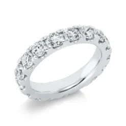 Memoire Ring aus 950 Platin 16 Brillanten 3,72ct TW-SI B:4,3mm
