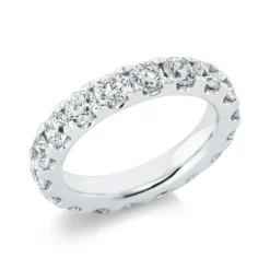 Memoire Ring aus 950 Platin 16 Brillanten 3,02ct TW-SI B:4,3mm