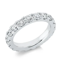 Memoire Ring aus 950 Platin 17 Brillanten 2,95ct TW-SI B:4mm