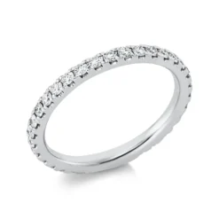 Memoire Ring aus 950 Platin 31 Brillanten 0,64ct TW-SI B:2,1mm