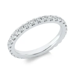 Memoire Ring aus 950 Platin 29 Brillanten 1ct TW-SI B:2,6mm