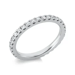 Memoire Ring aus 950 Platin 31 Brillanten 0,81ct TW-SI B:2,4mm