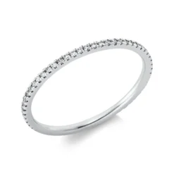 Memoire Ring schmal aus 950 Platin 57 Brillanten 0,19ct TW-SI B:1,3mm