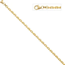 3mm Ankerarmband Armband Armschmuck aus 333 Gold Gelbgold diamantiert 21cm