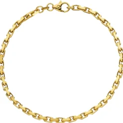 3mm Ankerarmband Armband Armschmuck aus 585 Gold Gelbgold diamantiert 21cm