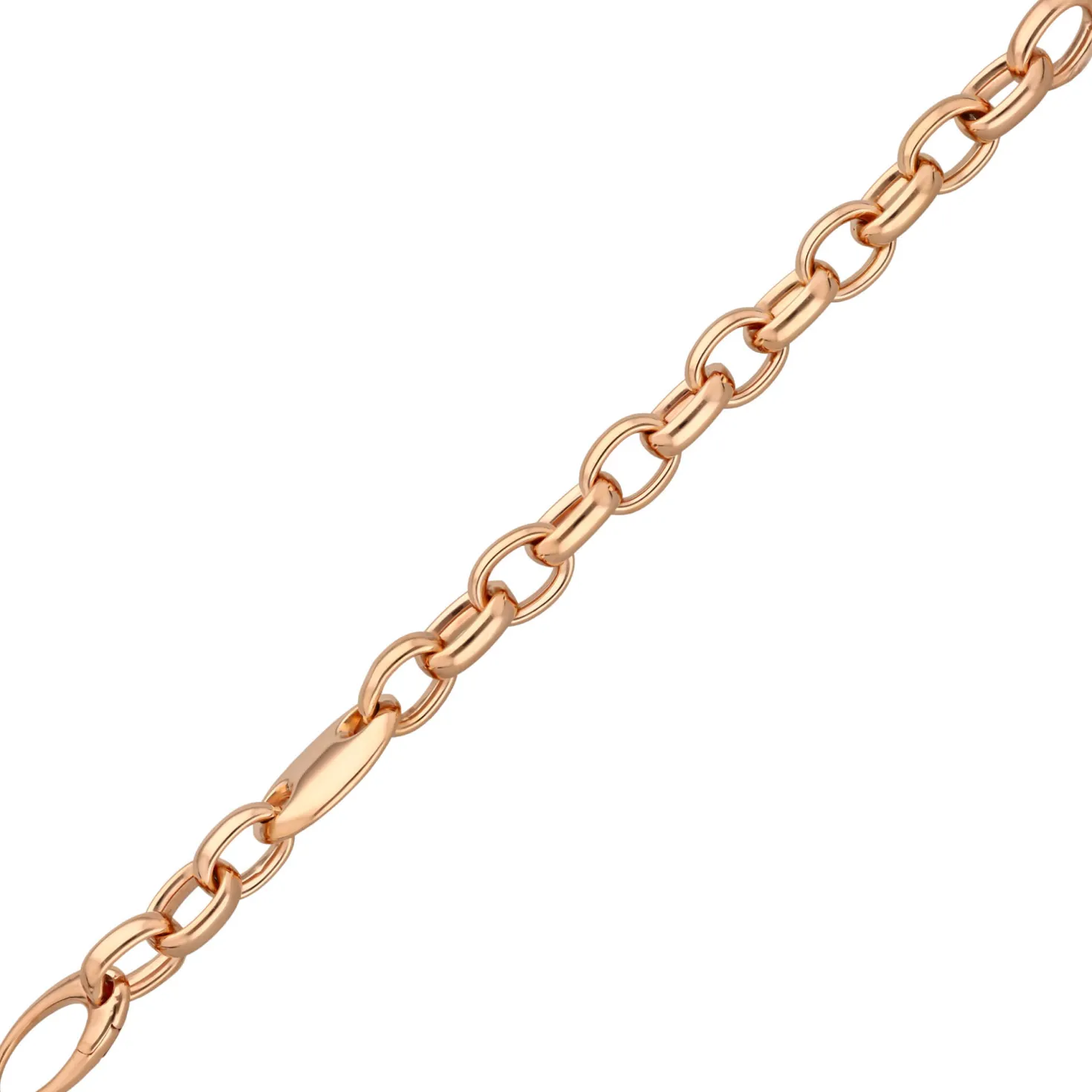11mm Anker-Armband Phantasie-Kette Armkette aus 585 Gold Rotgold 20cm