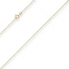 1,2mm Ankerkette diamantiert Collier Halskette aus 333 Gold Gelbgold 34cm
