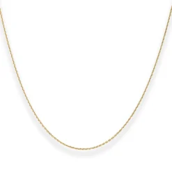 1,2mm Ankerkette diamantiert Collier Halskette aus 585 Gold Gelbgold 36cm