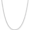 1,9mm Ankerkette diamantiert Collier Halskette aus 925 Silber rhodiniert 45cm
