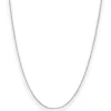 1,3mm Ankerkette diamantiert Collier 925 Silber rhodiniert 45cm mit Zwischenöse