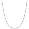 1,7mm Ankerkette diamantiert Collier Halskette aus 925 Silber rhodiniert 50cm