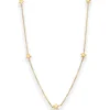 1,2mm Ankerkette diamantiert Collier 5 Sterne hohl aus 375 Gelbgold 38cm