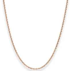 1,9mm Ankerkette diamantiert Kette Collier Halskette aus 585 Gold Rotgold 45cm