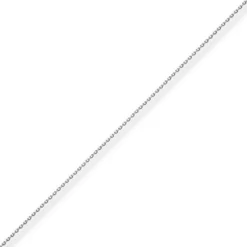 1,3mm Ankerkette diamantiert Kette Collier Halskette aus 750 Gold Weißgold 45cm