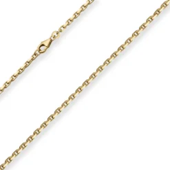 2,5mm Ankerkette diamantiert Kette Collier Halskette aus 585 Gold Gelbgold 70cm