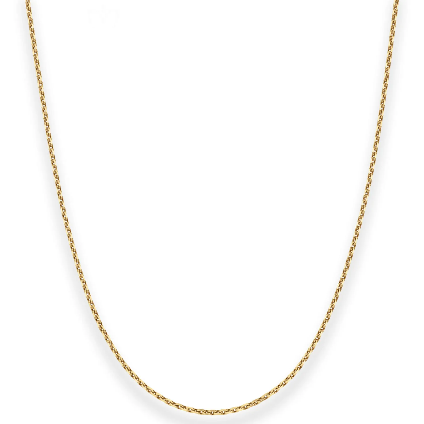 1,7mm Ankerkette diamantiert Kette Collier Halskette aus 333 Gold Gelbgold 50cm