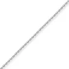 1,3mm Ankerkette diamantiert Kette Collier Halskette aus 750 Gold Weißgold 42cm
