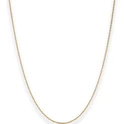 1,3mm Ankerkette diamantiert Kette Collier Halskette aus 750 Gold Gelbgold 50cm