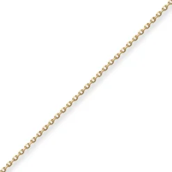 1,3mm Ankerkette diamantiert Kette Collier Halskette aus 750 Gold Gelbgold 50cm