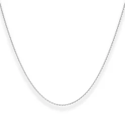 1,2mm Ankerkette diamantiert Kette Collier Halskette aus 333 Gold Weißgold 42cm