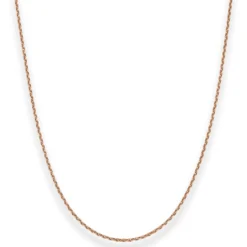 1,7mm Ankerkette diamantiert Kette Collier Halskette aus 585 Gold Rotgold 40cm