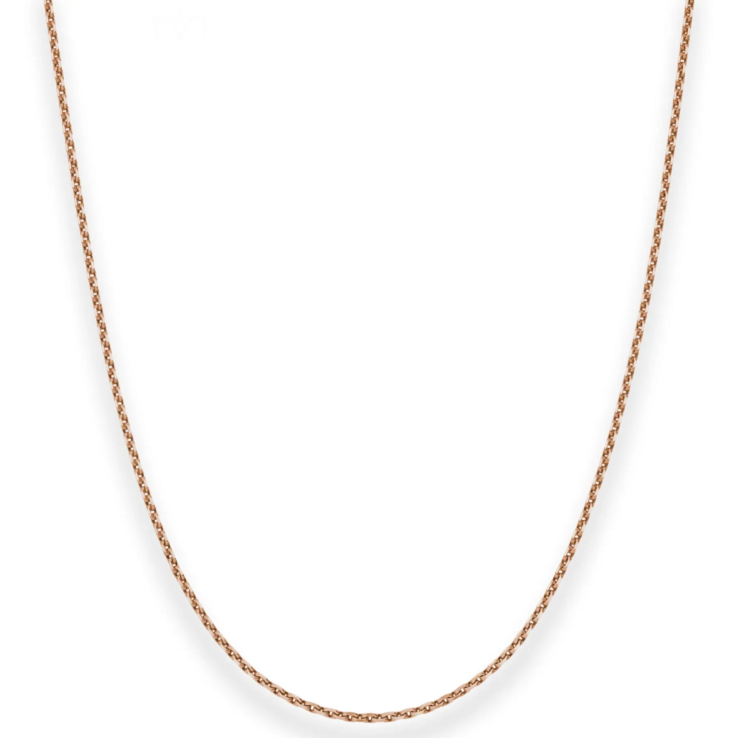1,7mm Ankerkette diamantiert Kette Collier Halskette aus 585 Gold Rotgold 45cm
