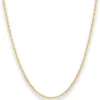 2mm Ankerkette diamantiert Kette Collier Halskette aus 750 Gold Gelbgold 50cm