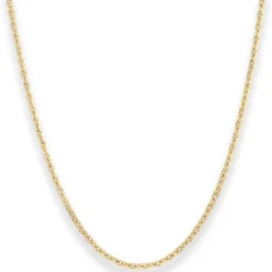 2mm Ankerkette diamantiert Kette Collier Halskette aus 750 Gold Gelbgold 50cm