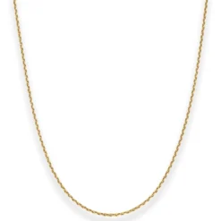 1,7mm Ankerkette diamantiert Kette Collier Halskette aus 333 Gold Gelbgold 42cm